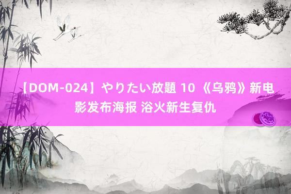 【DOM-024】やりたい放題 10 《乌鸦》新电影发布海报 浴火新生复仇