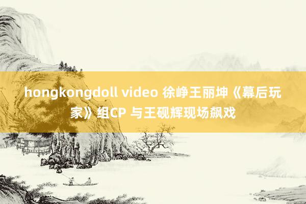 hongkongdoll video 徐峥王丽坤《幕后玩家》组CP 与王砚辉现场飙戏